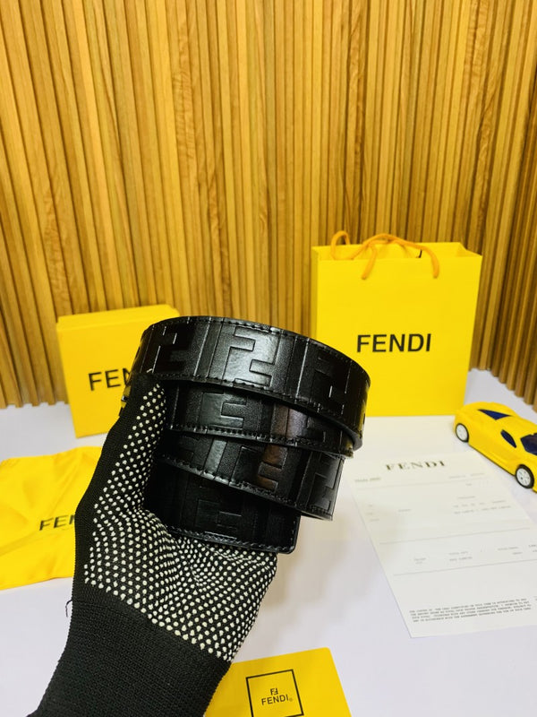 21 FENDY FULL BLACK PRINTED PREMIUM QUALITY BELT FULL KIT