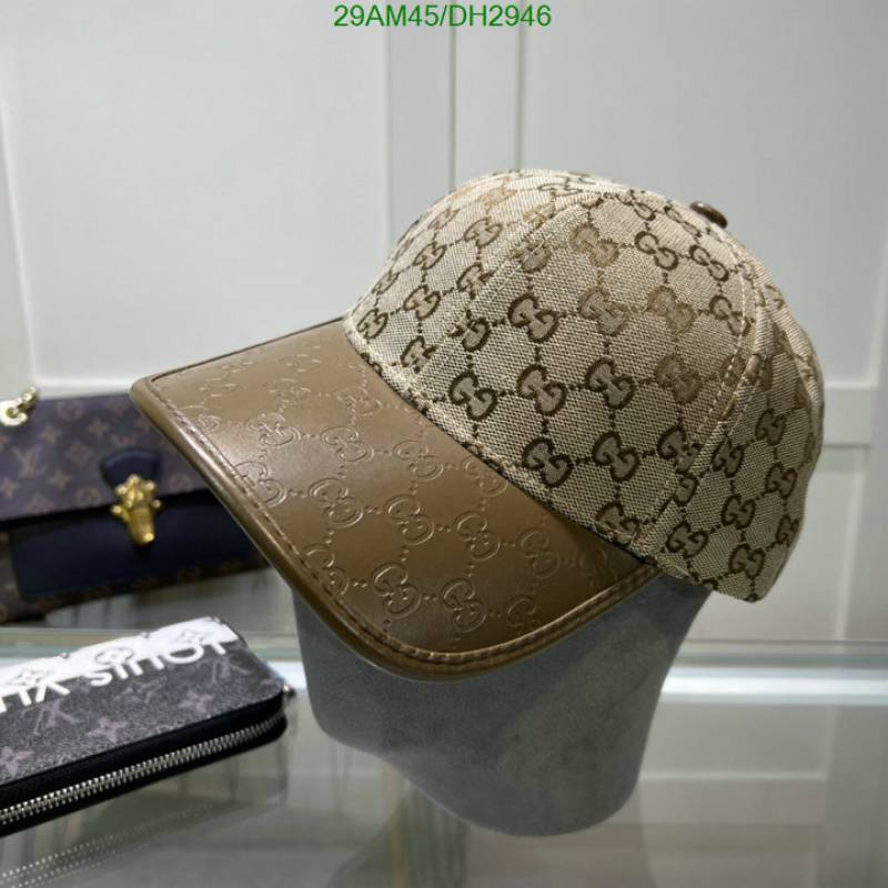 Gucci_GG_Small_Monogram_Leather_Brown_Premium_Unisex_Cap_With_Safety_Box