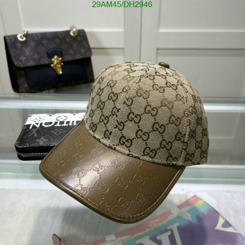 Gucci_GG_Small_Monogram_Leather_Brown_Premium_Unisex_Cap_With_Safety_Box