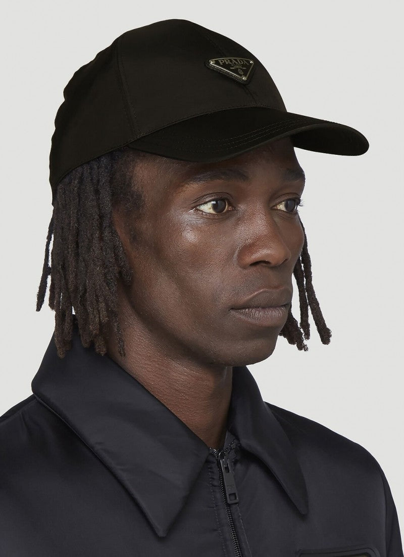 Prada_Re_Edition_Nylon_Black_Front_Logo_Premium_Unisex_Cap_(With_Safety_Box)