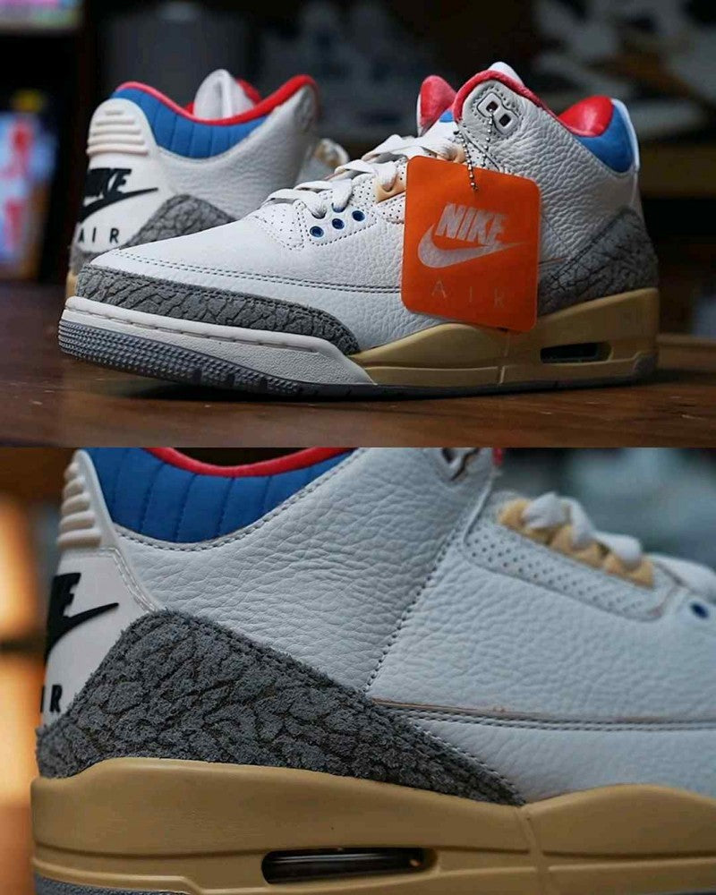 E air jordan 3 seoul 2.0 grey cement