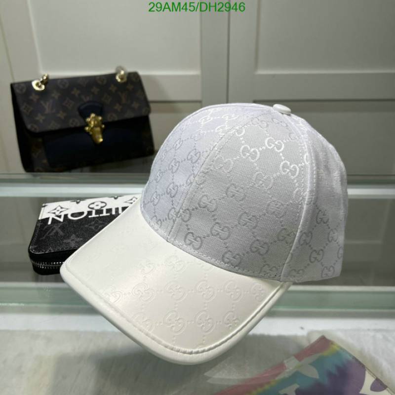 Gucci_GG_Small_Monogram_Leather_White_Premium_Unisex_Cap_With_Safety_Box