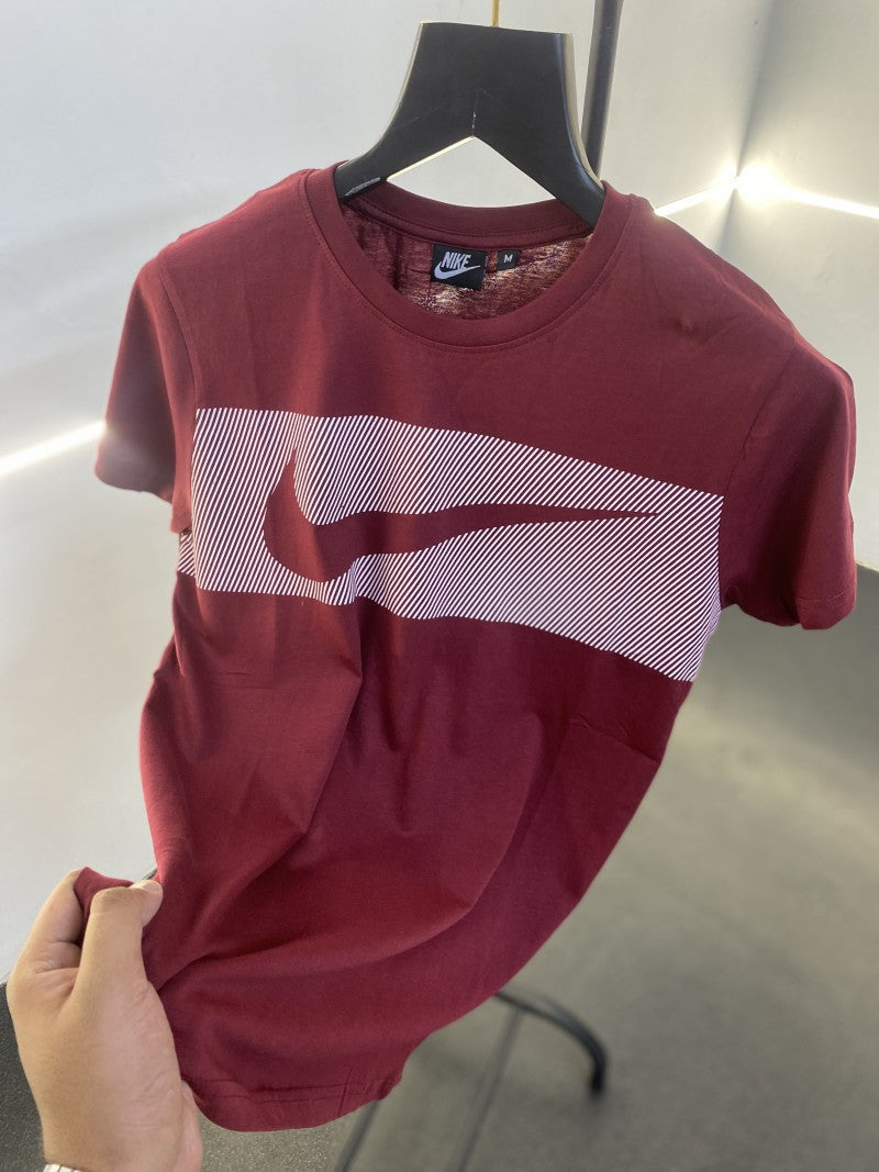Nike graphic print imported tshirt maroon