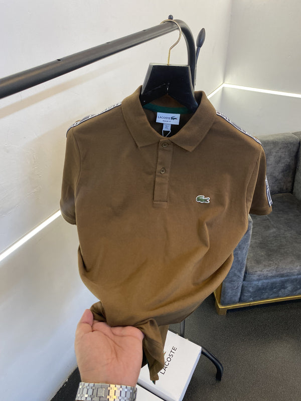 Lacoste imported box pack polo tshirt brown sale
