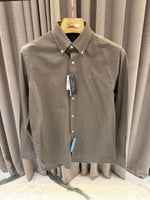 Ralph Lauren Chest Logo Full Sleeves Shirt Olive
