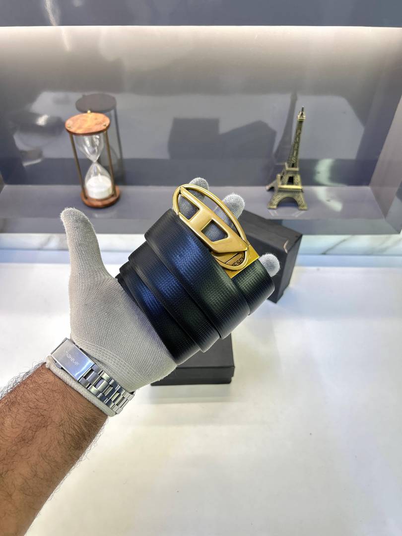 Diesel Golden Reversible Belt Fa 348