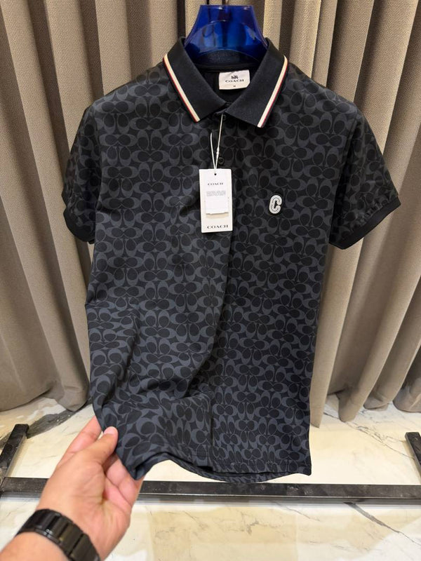 Coac Chest Logo Box Pack Polo T-shirt Black