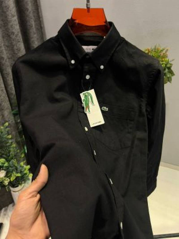 Lacoste IMPORTED STORE ARTICLE SHIRT BLACK