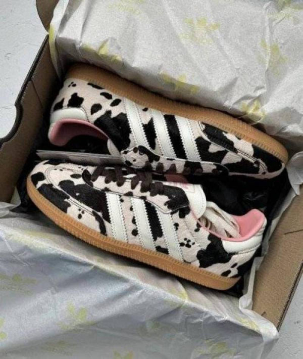 Adidas samba cow print