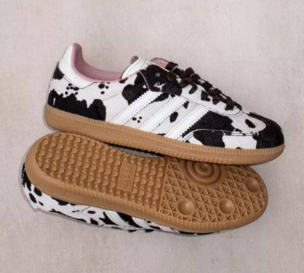 Adidas samba cow print