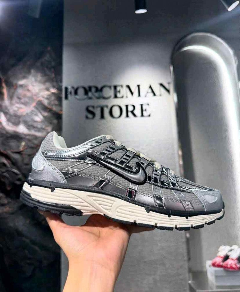 Nike P-6000 White Metallic Silver 5055