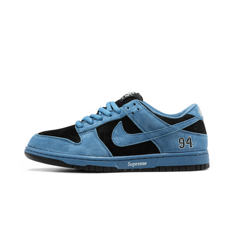 Sb Dunk Low Supreme 94 Blue Black Suede Quality