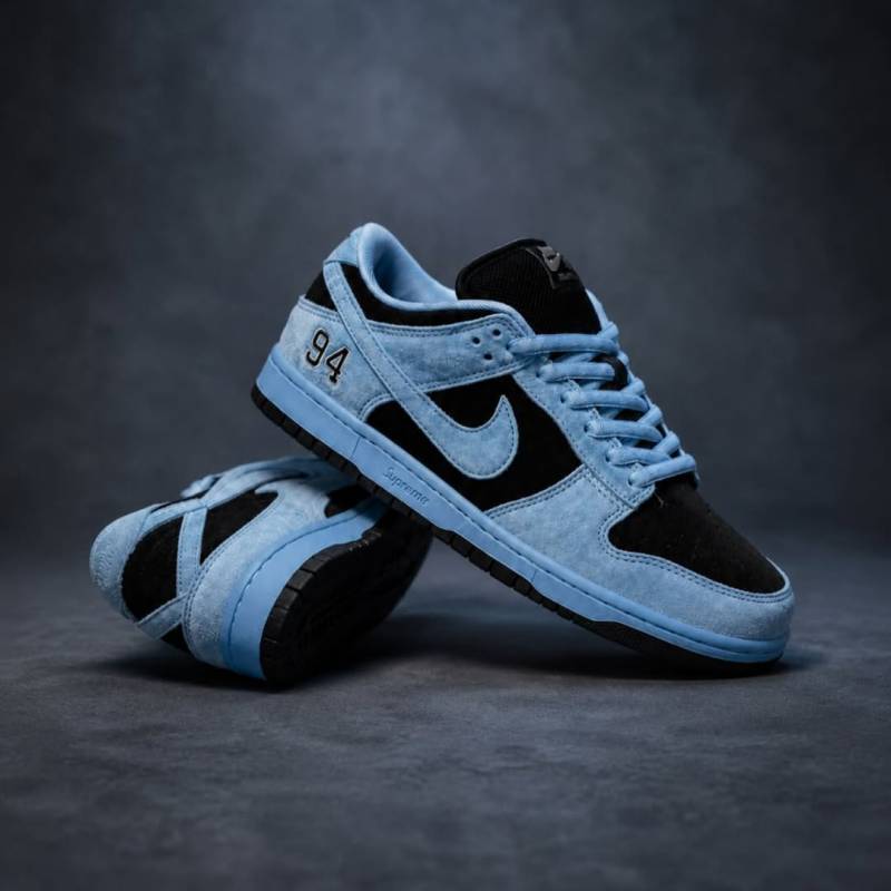 Sb Dunk Low Supreme 94 Blue Black Suede Quality
