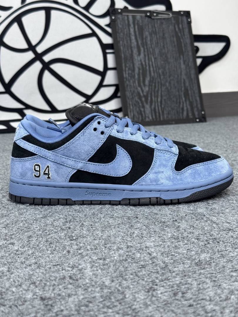 Sb Dunk Low Supreme 94 Blue Black Suede Quality