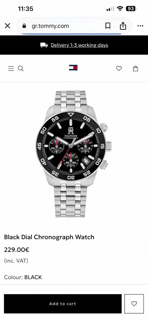 Tommy TH85 chronograph