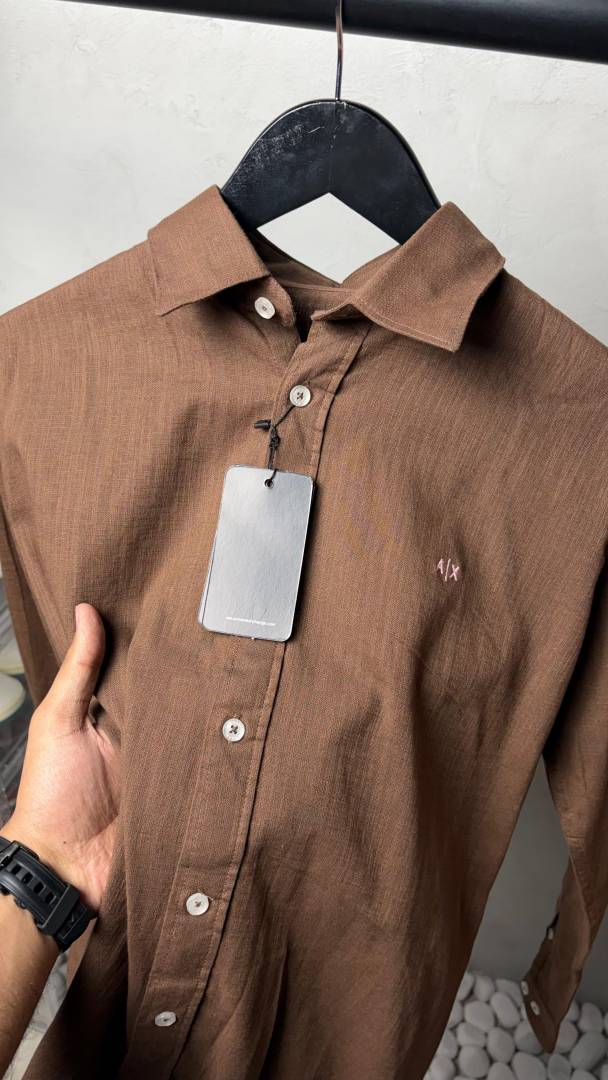 Armani Exchang e Premium Linen Shirts 2429.
