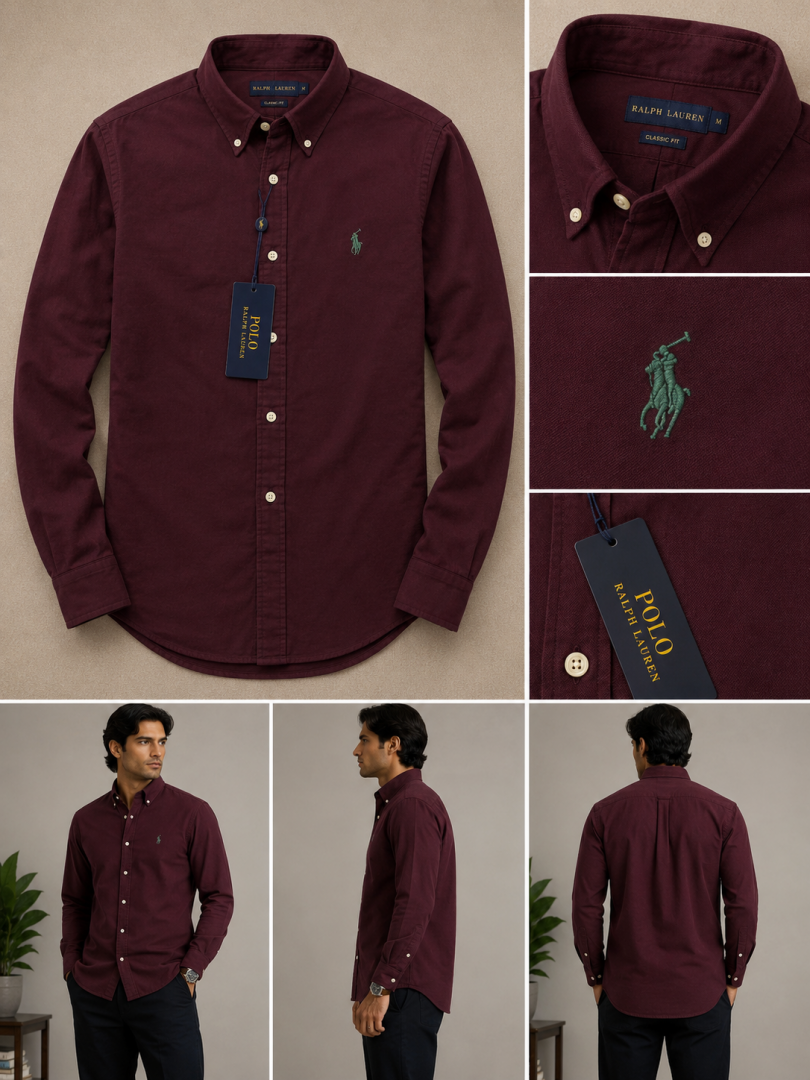 Ralf Lauren Maroon shirt