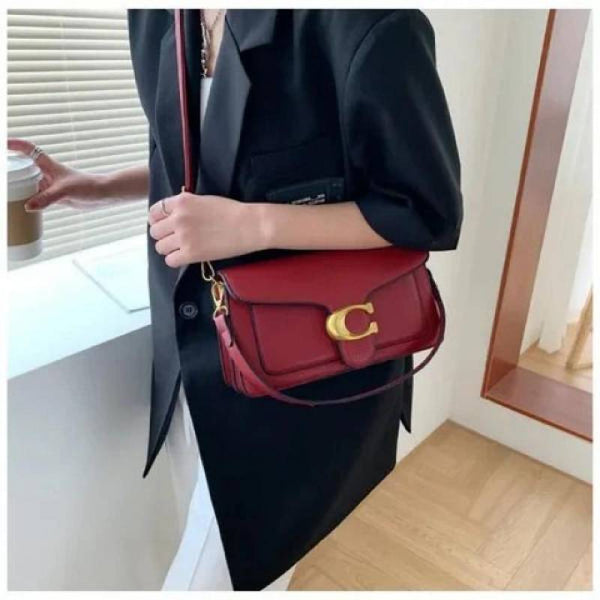 Coach Tabby 26 Shoulder Bag With OG Box & Dust Bag (Wine - 614)