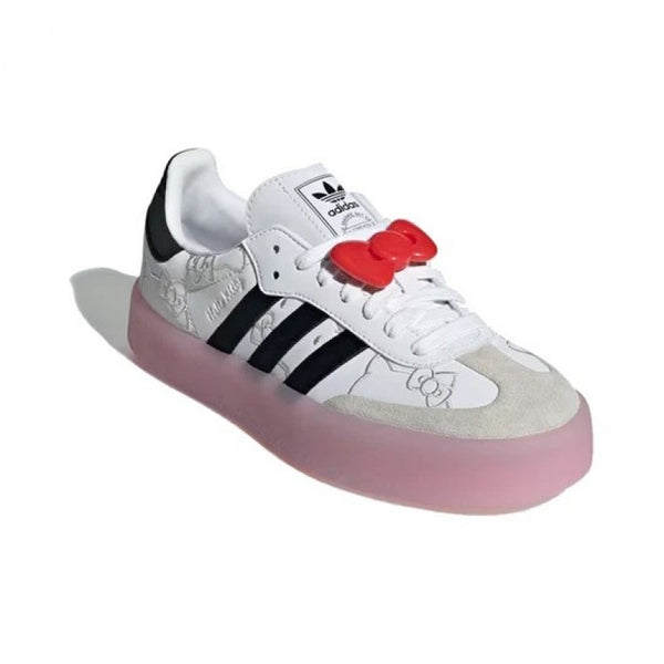 Adidas hello kitty x samba white black clear pink w