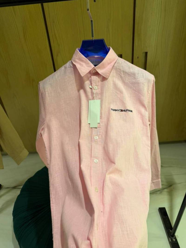 Tommy HILFIGER IMPORTED STORE ARTICLE SHIRT LINEN FABRIC