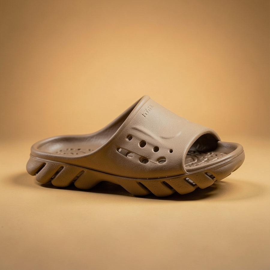 Crocs Echo Super Soft Premium Brown Slides