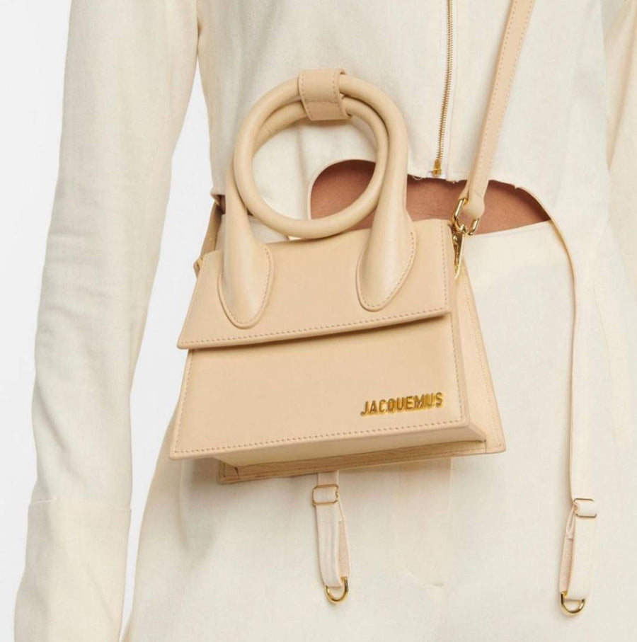 Jacquemus Le Chiquito Khakhi With Original Grey Jacquemus Box & Dust Cover Packing