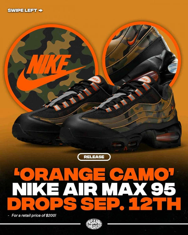Nike airmax 95 black orange 357