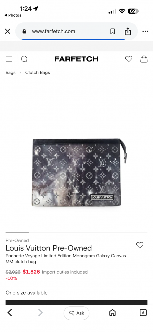 Louis Vuitton CB F6 Pochette Voyage Toiletry Pouch With OriginalBox & CarryBag DustCover SuperHighend