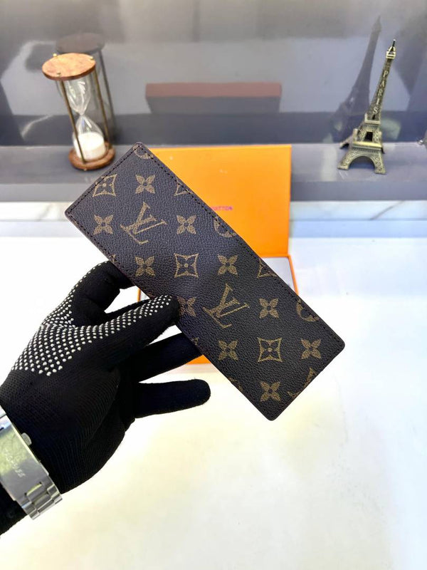 Louis Vuitton Brown 2 Wallet Combo Premium Quality Fa 706