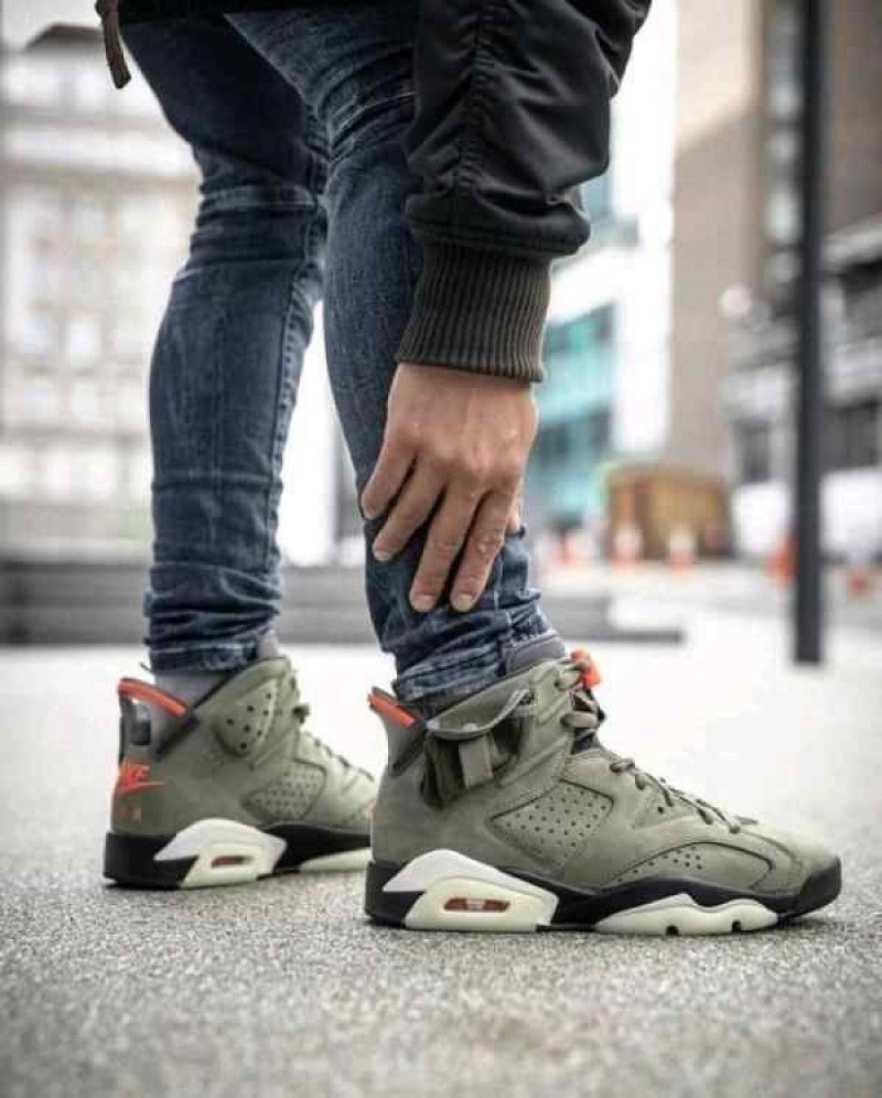 Nike Air Jordann Retro 6 Travis Scott Olive