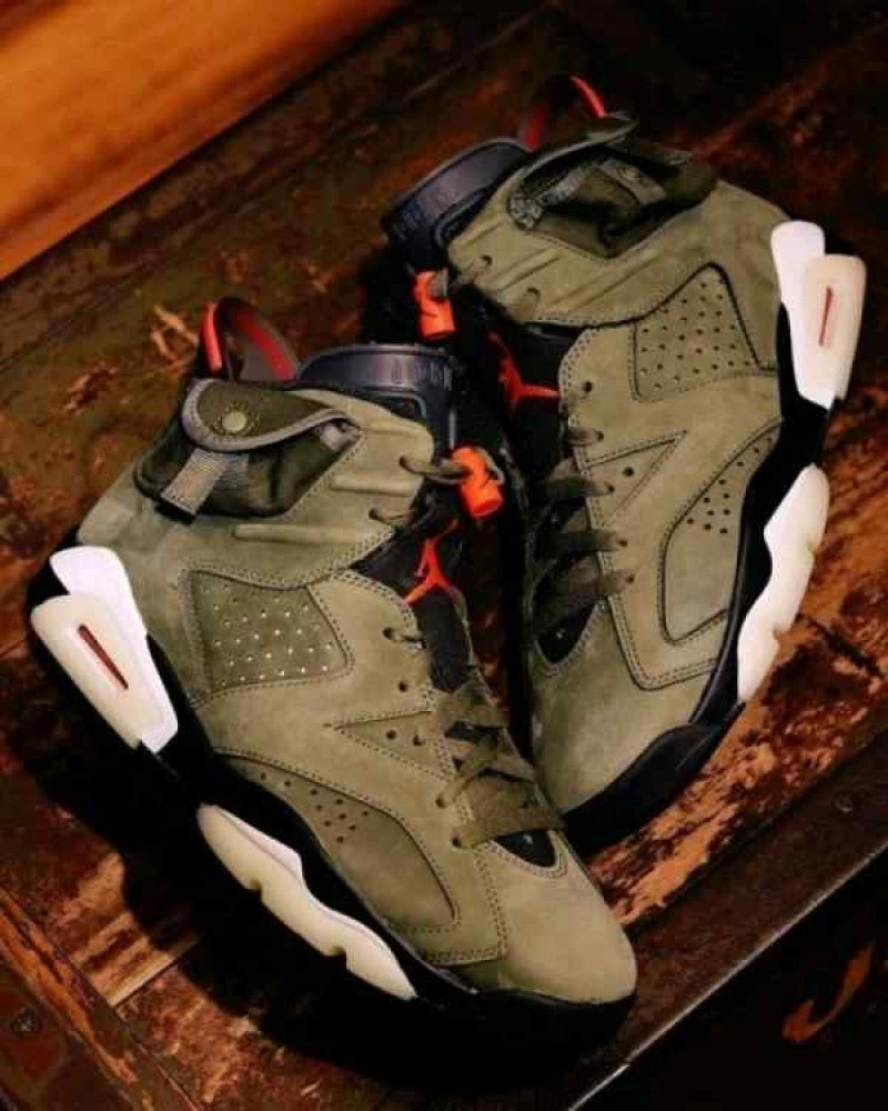 Nike Air Jordann Retro 6 Travis Scott Olive