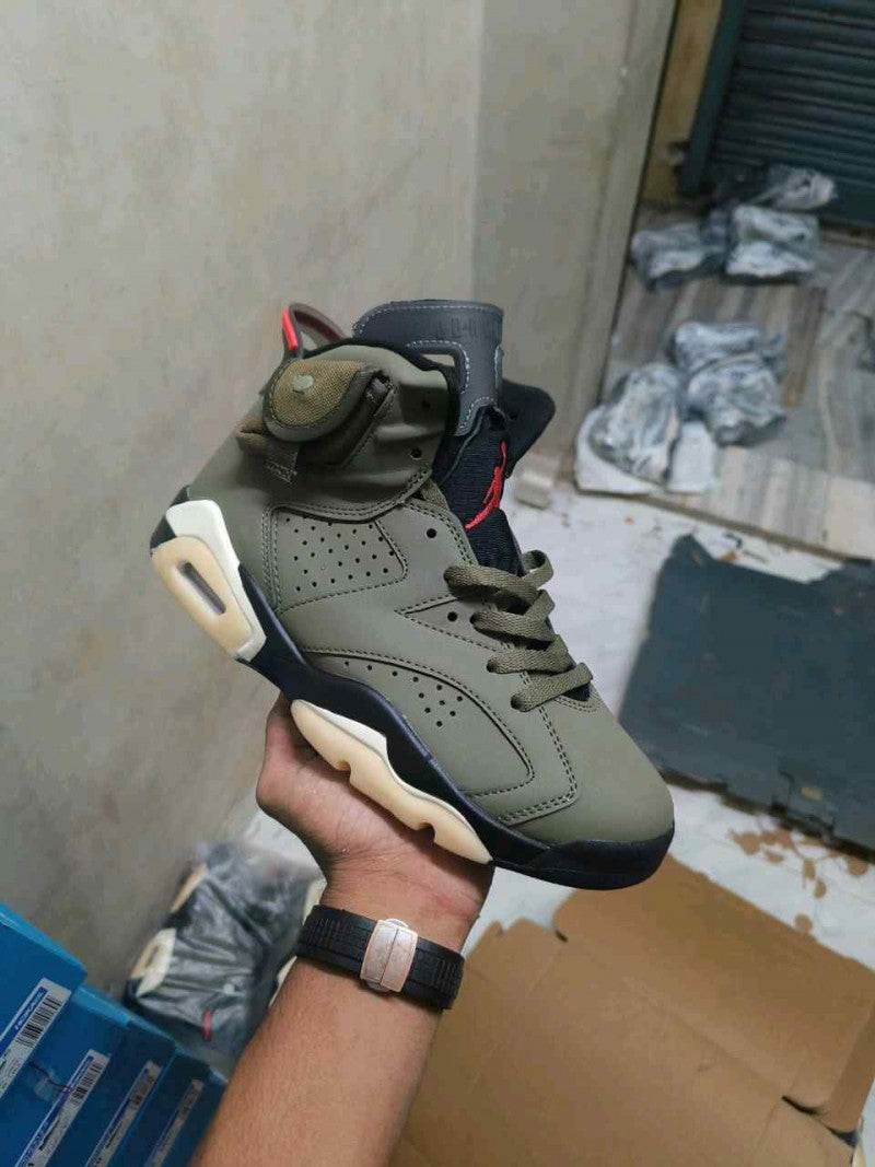 Nike Air Jordann Retro 6 Travis Scott Olive