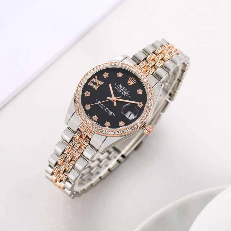 Rolex Oyester Perpetual Date Just 2Ton-Copper-Black
