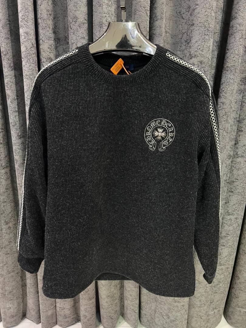 CHROME HEARTS IMPORTED SWEATSHIRT STORE ARTICLE BLACK AND GREY