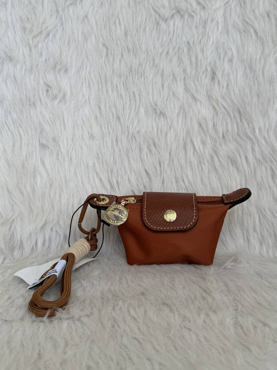 Longchammp Mini Bagcharm Keychain With ZipLock Pouch