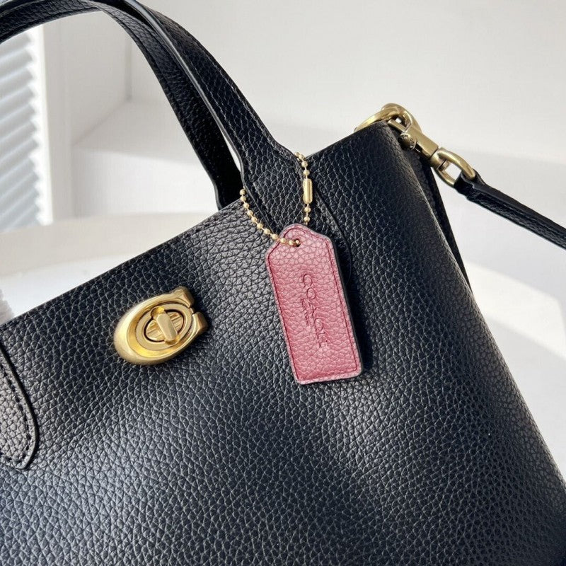 Coach_Willow_24_Medium_Black_Bag_With_OriginalBox