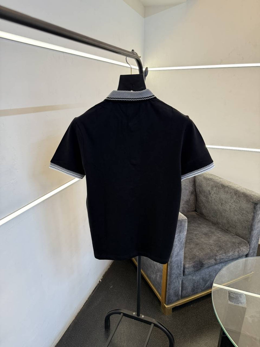 Fred perry imported polo tshirt black sale