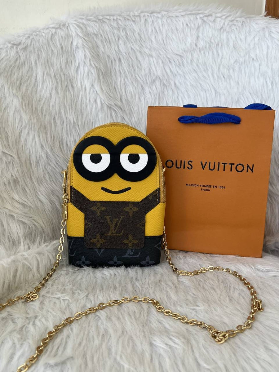 Louis Vuitton X Minion PhoneBag With Original CarryBag