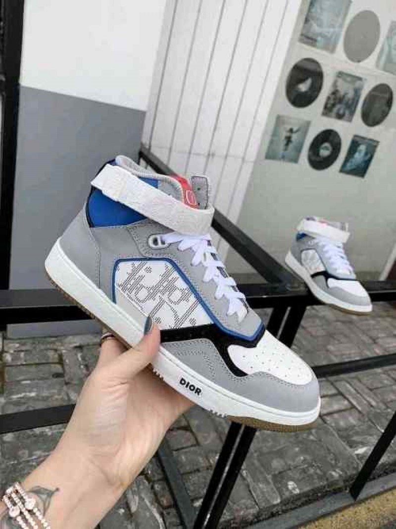 Dior B27 Blue High Top Oblique Galaxy 532