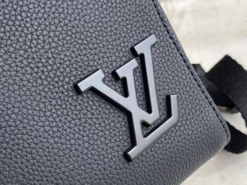 Louis Vuitton LV M21367 Aerogram Fastline Backpack With Dust Bag & Tags (Black - 1182)
