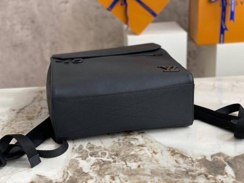 Louis Vuitton LV M21367 Aerogram Fastline Backpack With Dust Bag & Tags (Black - 1182)