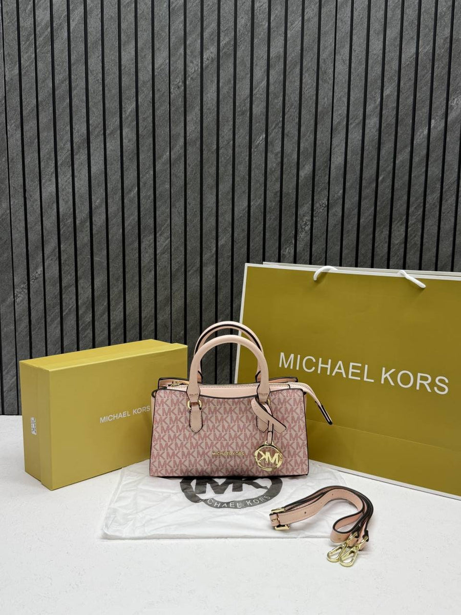 Michael Kors CB Arden 8388 Pink Monogram With OriginalBox & DustCover