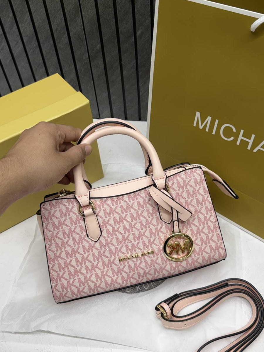 Michael Kors CB Arden 8388 Pink Monogram With OriginalBox & DustCover
