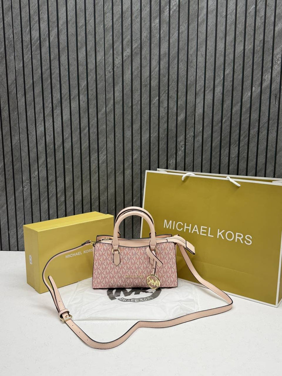 Michael Kors CB Arden 8388 Pink Monogram With OriginalBox & DustCover