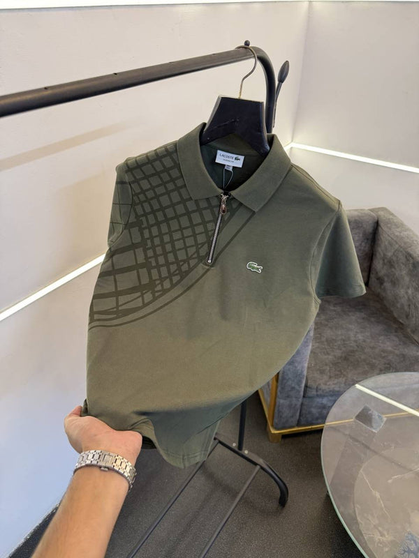 Lacoste imported polo tshirt green