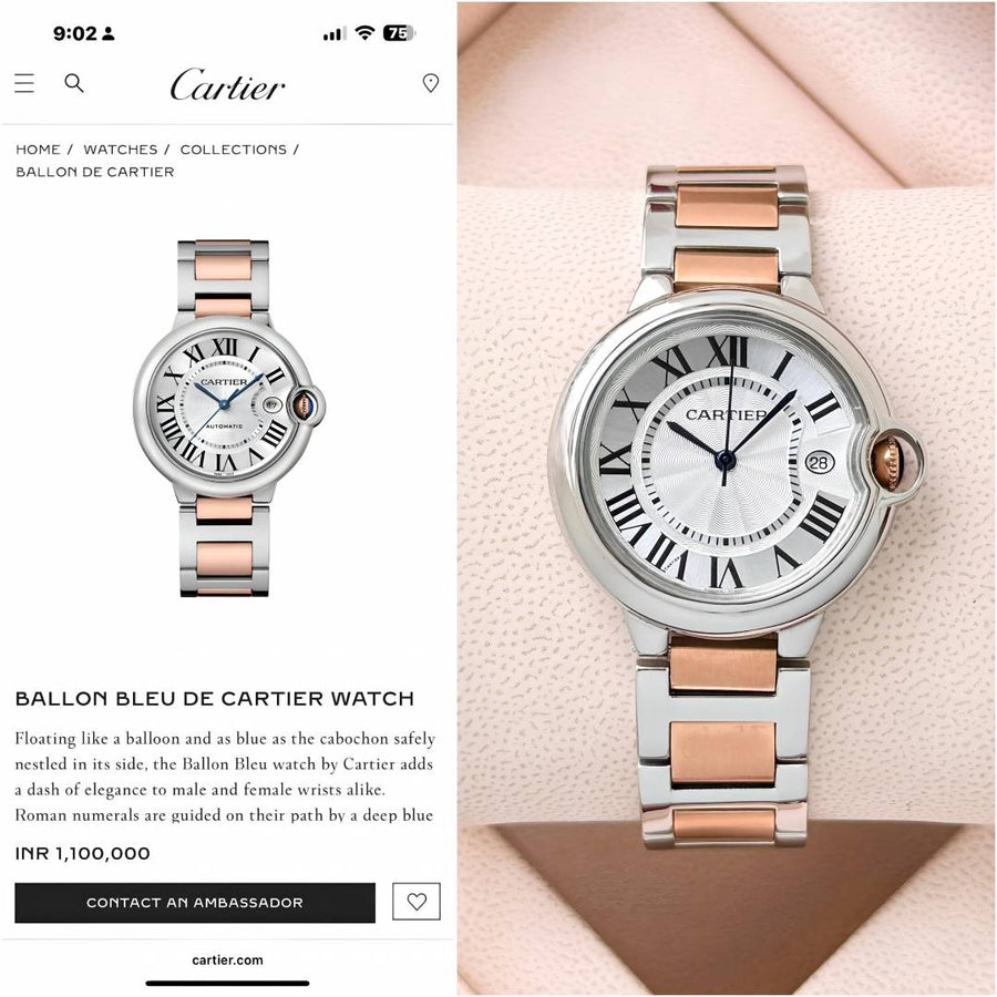 Cartier Ballon Watch For Her 952