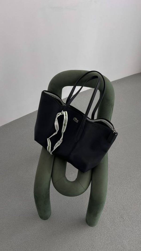 Lacoste_Leather_Tote_Black_Premium_With_Original_Packing