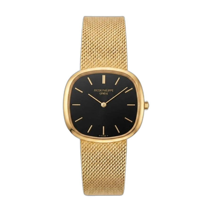 Patek philipe Ellipse Timepiece Gold Black Dial
