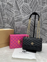 Tori Burch_Kira_BlackGold_Quilted_Shoulder_With_DoubleBox