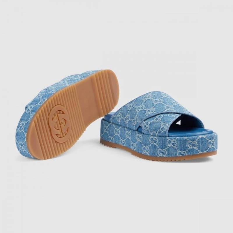 Gucci_GG_Angelina_Platform_Denim_Slides_For_Women_With_Original_Box_And_Carry_Bag